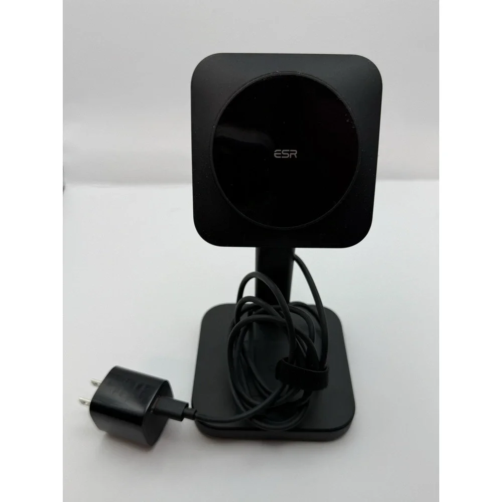 ESR HaloLock 3 In-1 Magnetic Wireless Charger Black US Plug Fast Charging